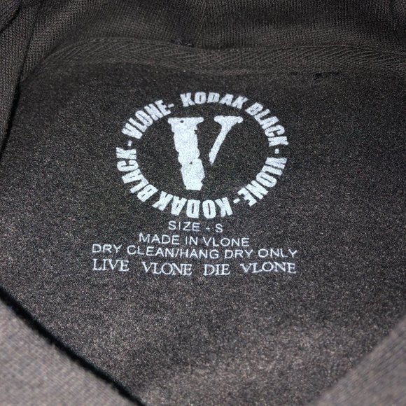 Kodak Black x Vlone 47 Hoodie Black - Picture 3 of 7